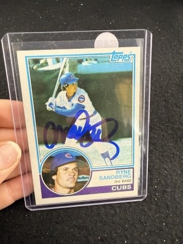 Ryne Sandberg Hand Signed Authentic Autograph: KEY WORDS: INDIAN ARTIFACT ARTIFACTS ARROWHEAD ARROWHEADS NATIVE AMERICAN MISSISSIPPIAN QUAPAW CADDO POTTERY COINS MORGAN DOLLAR PEACE DOLLAR SILVER COINS. All coins have been Sigma tested for