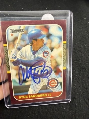 Ryne Sandberg Hand Signed Authentic Autograph (1 of 2)