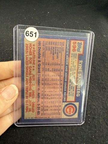 Ryne Sandberg Hand Signed Authentic Autograph - 2