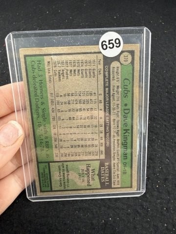 Dave Kingman Hand Signed Authentic Autograph - 2