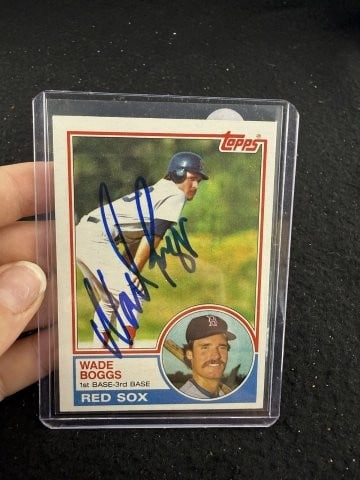 Wade Boggs Hand Signed Authentic Autograph (1 of 2)