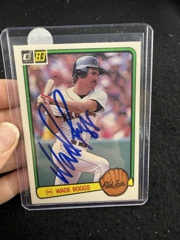 Wade Boggs Hand Signed Authentic Autograph (1 of 2)