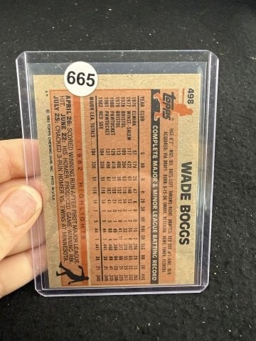 Wade Boggs Hand Signed Authentic Autograph - 2