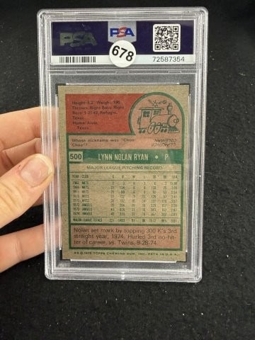 1975 Topps Nolan Ryan Baseball Card - 2