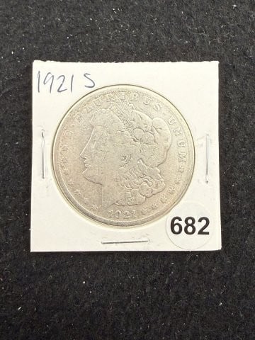 1921 S Morgan Silver Dollar Coin (1 of 2)