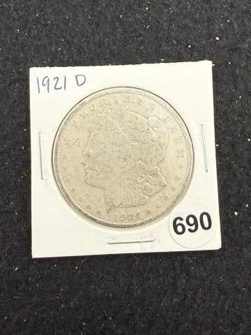 1921 D Morgan Silver Dollar Coin (1 of 2)