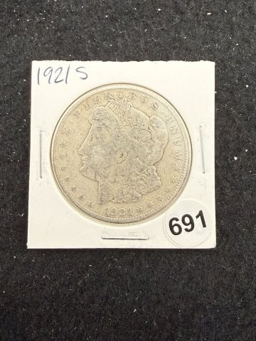 1921 S Morgan Silver Dollar Coin: KEY WORDS: INDIAN ARTIFACT ARTIFACTS ARROWHEAD ARROWHEADS NATIVE AMERICAN MISSISSIPPIAN QUAPAW CADDO POTTERY COINS MORGAN DOLLAR PEACE DOLLAR SILVER COINS. All coins have been Sigma tested for authent
