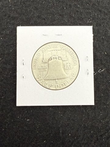 1952 Franklin Half Dollar Silver Coin - 2