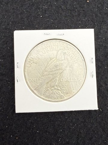 1923 Peace Silver Dollar Coin - 2