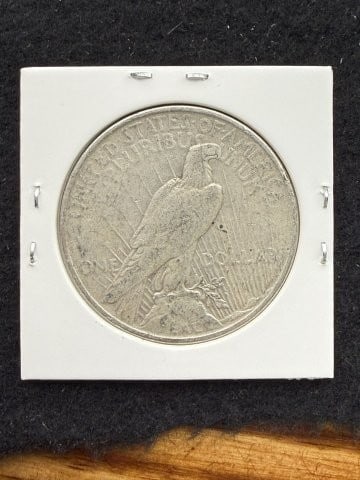 1923 Peace Silver Dollar Coin - 2