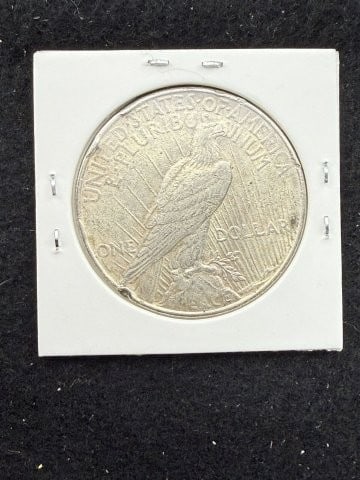 1922 Peace Silver Dollar Coin - 2