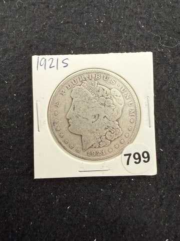 1921 S Morgan Silver Dollar Coin: KEY WORDS: INDIAN ARTIFACT ARTIFACTS ARROWHEAD ARROWHEADS NATIVE AMERICAN MISSISSIPPIAN QUAPAW CADDO POTTERY COINS MORGAN DOLLAR PEACE DOLLAR SILVER COINS. All coins have been Sigma tested for authent
