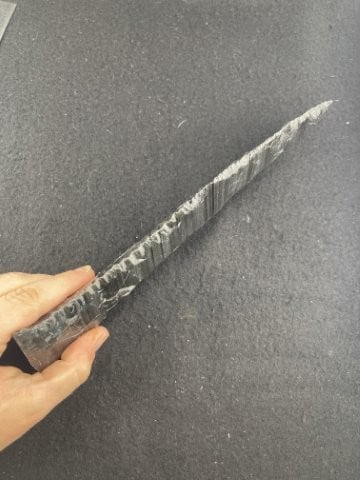 Large Obsidian Dagger Indian Artifact Arrowhead - 3