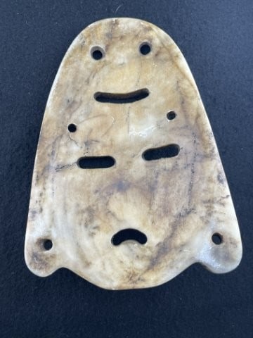 Stone Mask Indian Artifact Arrowhead - 2