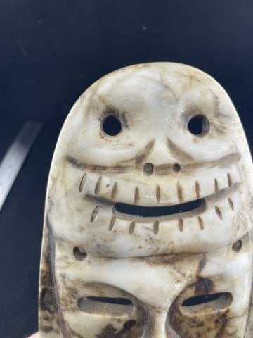 Stone Mask Indian Artifact Arrowhead - 5