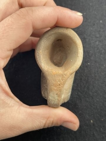 Pottery Pipe Indian Artifact Arrowhead - 5