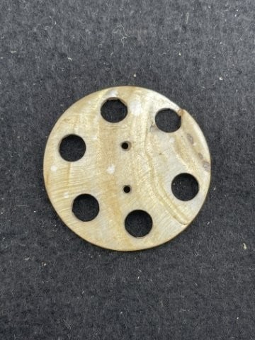 Engraved Shell Gorget Indian Artifact Arrowhead - 2
