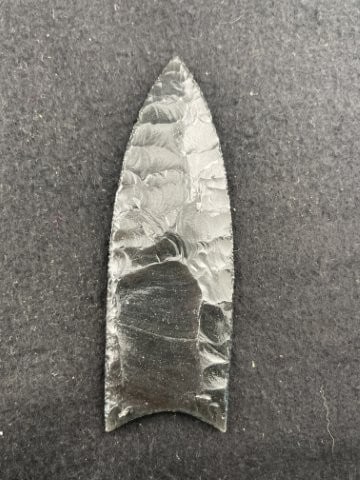 Obsidian Clovis Indian Artifact Arrowhead - 2
