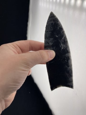 Obsidian Clovis Indian Artifact Arrowhead - 4