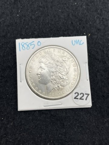 1885 O UNC Morgan Silver Dollar Coin (1 of 2)