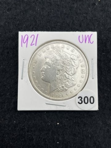 1921 UNC Morgan Silver Dollar Coin (1 of 2)