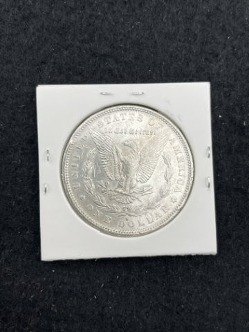 1890 S UNC Morgan Silver Dollar Coin - 2