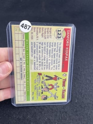Sandy Koufax Baseball Card - 2