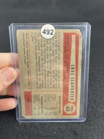 Enos Slaughter Baseball Card - 2