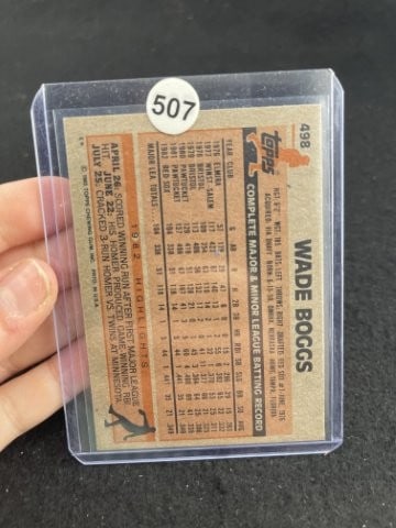Wade Boggs Hand Signed Authentic Autograph - 2