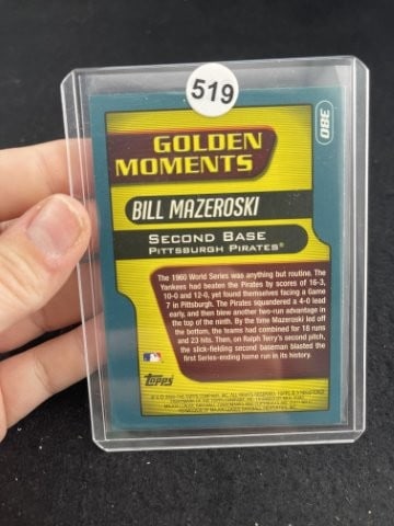 Bill Mazeroski Hand Signed Authentic Autograph - 2