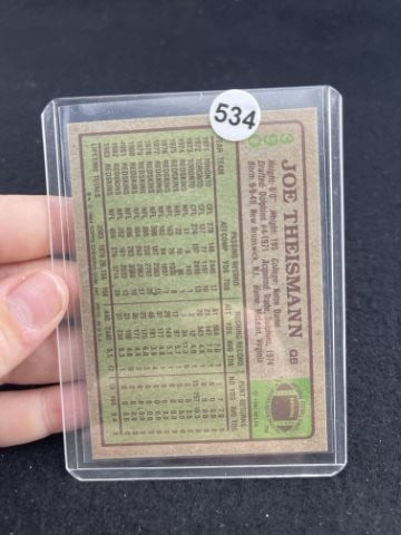 Joe Theismann Hand Signed Authentic Autograph - 2