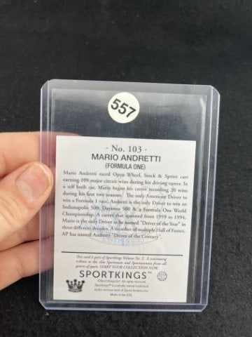 Mario Andretti Hand Signed Authentic Autograph - 2