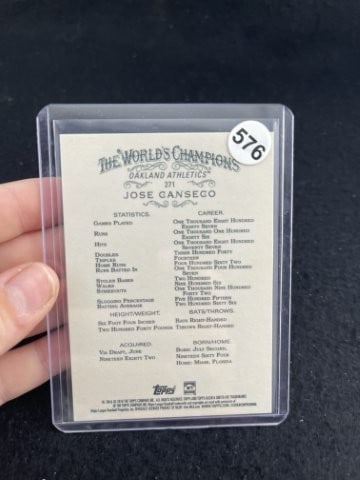 Jose Canseco Hand Signed Authentic Autograph - 2