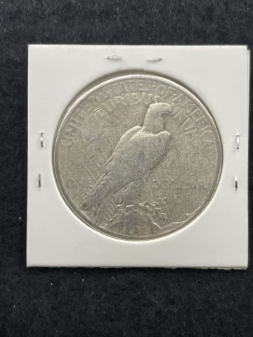 1925 Peace Silver Dollar Coin - 2