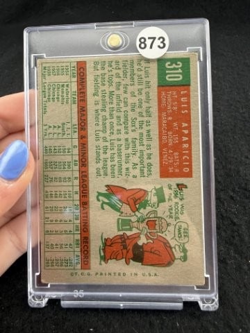 1959 Topps Luis Aparicio Baseball Card - 2