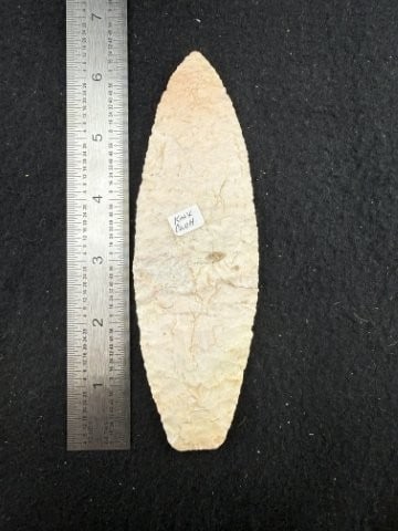 Agate Basin Indian Artifact Arrowhead: KEY WORDS: INDIAN ARTIFACT ARTIFACTS ARROWHEAD ARROWHEADS NATIVE AMERICAN MISSISSIPPIAN QUAPAW CADDO POTTERY COINS MORGAN DOLLAR PEACE DOLLAR SILVER COINS. All coins have been Sigma tested for