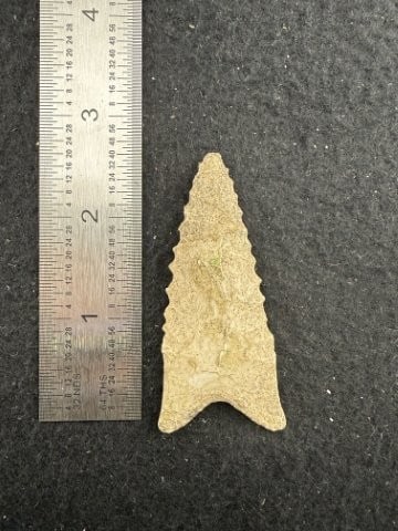 Dalton Indian Artifact Arrowhead: KEY WORDS: INDIAN ARTIFACT ARTIFACTS ARROWHEAD ARROWHEADS NATIVE AMERICAN MISSISSIPPIAN QUAPAW CADDO POTTERY COINS MORGAN DOLLAR PEACE DOLLAR SILVER COINS. All coins have been Sigma tested for authent