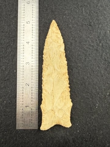 Dalton Indian Artifact Arrowhead: KEY WORDS: INDIAN ARTIFACT ARTIFACTS ARROWHEAD ARROWHEADS NATIVE AMERICAN MISSISSIPPIAN QUAPAW CADDO POTTERY COINS MORGAN DOLLAR PEACE DOLLAR SILVER COINS. All coins have been Sigma tested for authent