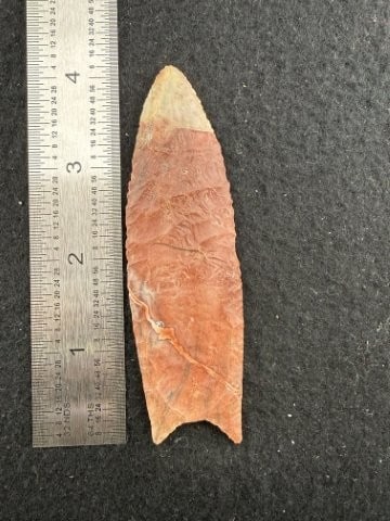 Clovis Indian Artifact Arrowhead: KEY WORDS: INDIAN ARTIFACT ARTIFACTS ARROWHEAD ARROWHEADS NATIVE AMERICAN MISSISSIPPIAN QUAPAW CADDO POTTERY COINS MORGAN DOLLAR PEACE DOLLAR SILVER COINS. All coins have been Sigma tested for authent