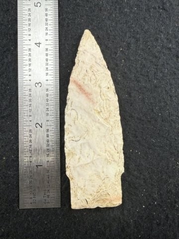 Scottsbluff Knife Indian Artifact Arrowhead: KEY WORDS: INDIAN ARTIFACT ARTIFACTS ARROWHEAD ARROWHEADS NATIVE AMERICAN MISSISSIPPIAN QUAPAW CADDO POTTERY COINS MORGAN DOLLAR PEACE DOLLAR SILVER COINS. All coins have been Sigma tested for