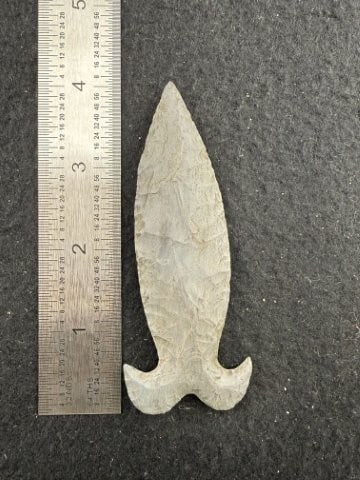 Simpson Mustache Indian Artifact Arrowhead: KEY WORDS: INDIAN ARTIFACT ARTIFACTS ARROWHEAD ARROWHEADS NATIVE AMERICAN MISSISSIPPIAN QUAPAW CADDO POTTERY COINS MORGAN DOLLAR PEACE DOLLAR SILVER COINS. All coins have been Sigma tested for authent