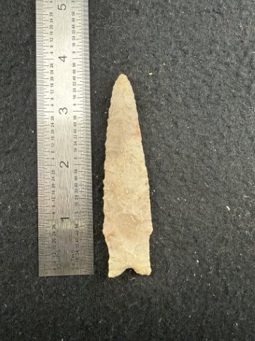 Dalton Indian Artifact Arrowhead: KEY WORDS: INDIAN ARTIFACT ARTIFACTS ARROWHEAD ARROWHEADS NATIVE AMERICAN MISSISSIPPIAN QUAPAW CADDO POTTERY COINS MORGAN DOLLAR PEACE DOLLAR SILVER COINS. All coins have been Sigma tested for