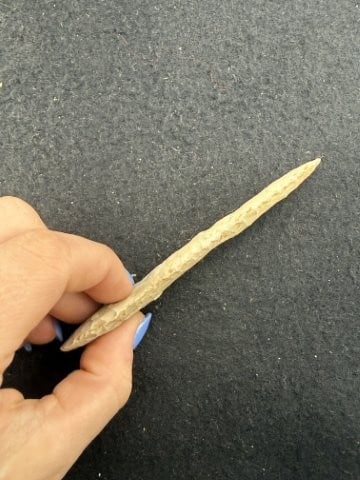 Paddle Drill Indian Artifact Arrowhead - 3