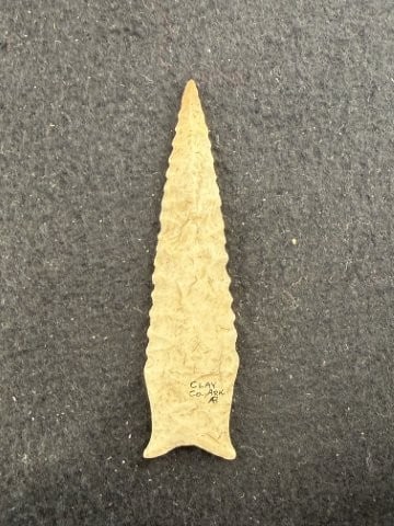 Dalton Indian Artifact Arrowhead - 2