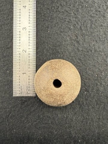 Stone Bead Indian Artifact Arrowhead: KEY WORDS: INDIAN ARTIFACT ARTIFACTS ARROWHEAD ARROWHEADS NATIVE AMERICAN MISSISSIPPIAN QUAPAW CADDO POTTERY COINS MORGAN DOLLAR PEACE DOLLAR SILVER COINS. All coins have been Sigma tested for