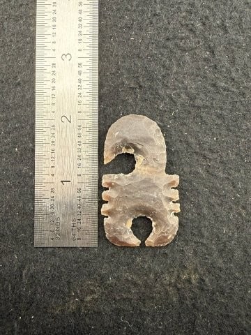 Flint Scorpion Eccentric Indian Artifact Arrowhead: KEY WORDS: INDIAN ARTIFACT ARTIFACTS ARROWHEAD ARROWHEADS NATIVE AMERICAN MISSISSIPPIAN QUAPAW CADDO POTTERY COINS MORGAN DOLLAR PEACE DOLLAR SILVER COINS. All coins have been Sigma tested for