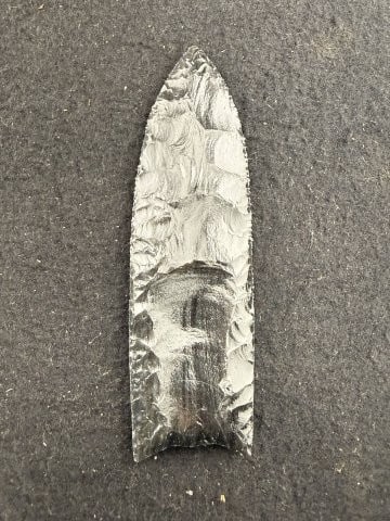 Obsidian Clovis Indian Artifact Arrowhead - 2