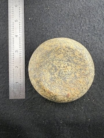 Discoidal Indian Artifact Arrowhead: KEY WORDS: INDIAN ARTIFACT ARTIFACTS ARROWHEAD ARROWHEADS NATIVE AMERICAN MISSISSIPPIAN QUAPAW CADDO POTTERY COINS MORGAN DOLLAR PEACE DOLLAR SILVER COINS. All coins have been Sigma tested for authent