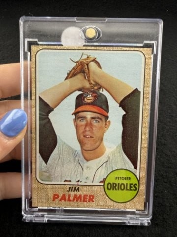 1968 Topps Jim Palmer Baseball Card: KEY WORDS: INDIAN ARTIFACT ARTIFACTS ARROWHEAD ARROWHEADS NATIVE AMERICAN MISSISSIPPIAN QUAPAW CADDO POTTERY COINS MORGAN DOLLAR PEACE DOLLAR SILVER COINS. All coins have been Sigma tested for authent