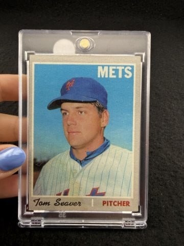 1970 Topps Tom Seaver Baseball Card: KEY WORDS: INDIAN ARTIFACT ARTIFACTS ARROWHEAD ARROWHEADS NATIVE AMERICAN MISSISSIPPIAN QUAPAW CADDO POTTERY COINS MORGAN DOLLAR PEACE DOLLAR SILVER COINS. All coins have been Sigma tested for authent
